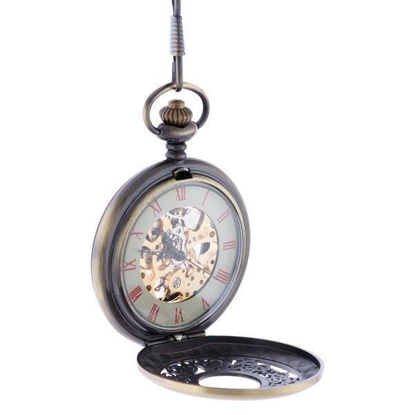 Brass Wheat and Grass Half Hunter Pocket Watch AU image 2 Brass Wheat and Grass Half Hunter Pocket Watch AU image 2