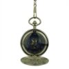 Glossy Black Rose Garden Hunter Pocket Watch AU image 2