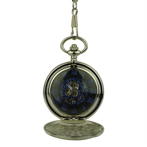 Glossy Black Rose Garden Hunter Pocket Watch AU image 2 Glossy Black Rose Garden Hunter Pocket Watch AU image 2