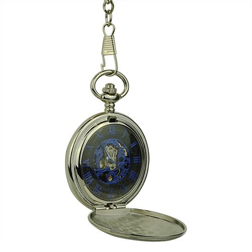 Glossy Black Rose Garden Hunter Pocket Watch AU image 4 Glossy Black Rose Garden Hunter Pocket Watch AU image 4