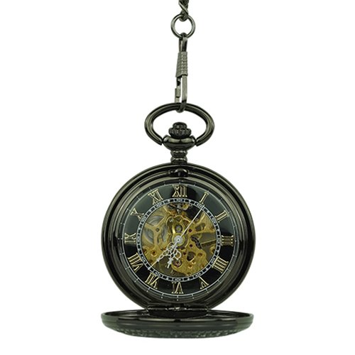 Black and Gold Hunter Pocket Watch AU image 3 Black and Gold Hunter Pocket Watch AU image 3