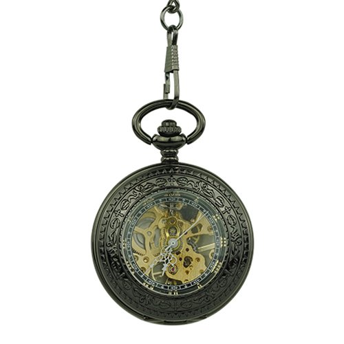 Black and Gold Hunter Pocket Watch AU image 1 Black and Gold Hunter Pocket Watch AU image 1