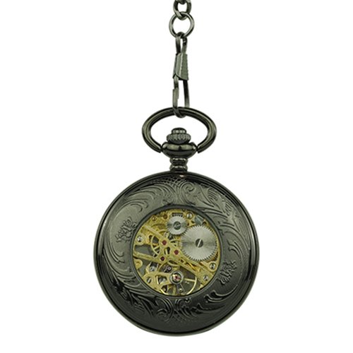 Black and Gold Hunter Pocket Watch AU image 4 Black and Gold Hunter Pocket Watch AU image 4