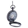 Dark Metal Black Face Half Hunter Pocket Watch AU image 4