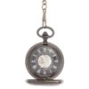 Dark Metal Black Face Half Hunter Pocket Watch AU image 2
