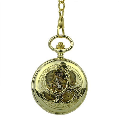Gold Victorian Flourish Half Hunter Pocket Watch AU image 1 Gold Victorian Flourish Half Hunter Pocket Watch AU image 1