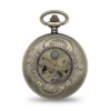 Black Numeral Brass DAD Half Hunter Pocket Watch AU image 4