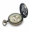 Black Numeral Brass DAD Half Hunter Pocket Watch AU image 3