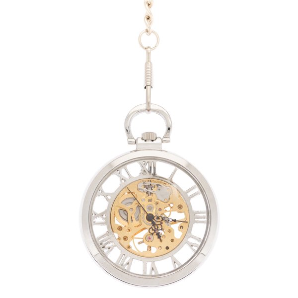 Silver See-through Pocket Watch AU image 1 Silver See-through Pocket Watch AU image 1