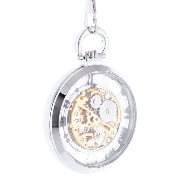 Silver See-through Pocket Watch AU image 2 Silver See-through Pocket Watch AU image 2