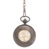 Dark Metal Half Hunter See-through Pocket Watch AU image 3