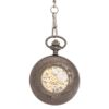 Dark Metal Multi-patterned Half Hunter Pocket Watch AU image 3