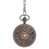 Dark Metal Multi-patterned Half Hunter Pocket Watch AU image 1
