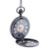 Dark Metal Multi-patterned Half Hunter Pocket Watch AU image 4