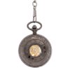 Dark Metal Swirl Half Hunter Pocket Watch AU image 1