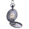 Ferris Wheel Dark Metal Half Hunter Pocket Watch AU image 4