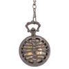 Dark Metal Ribcage Half Hunter Pocket Watch AU image 1