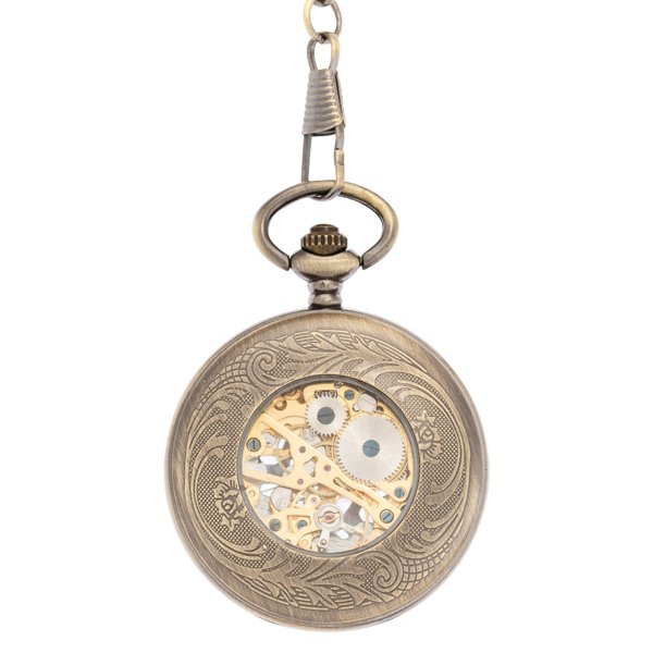 Oval Centre Flower Half Hunter Pocket Watch AU image 3 Oval Centre Flower Half Hunter Pocket Watch AU image 3