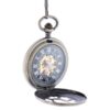 Oval Centre Flower Half Hunter Pocket Watch AU image 4