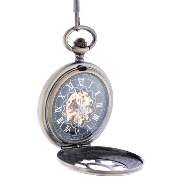 Oval Centre Flower Half Hunter Pocket Watch AU image 4 Oval Centre Flower Half Hunter Pocket Watch AU image 4