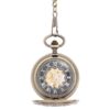 Oval Centre Flower Half Hunter Pocket Watch AU image 2