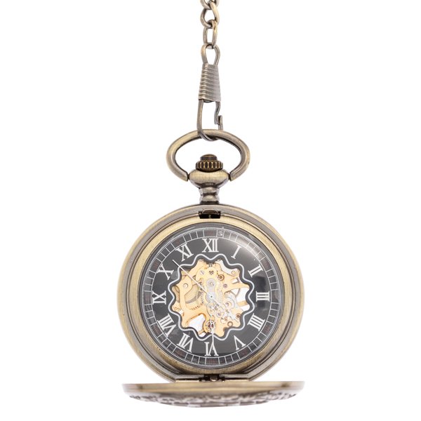 Oval Centre Flower Half Hunter Pocket Watch AU image 2 Oval Centre Flower Half Hunter Pocket Watch AU image 2