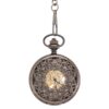 Dark Metal Intricate Framing Half Hunter Pocket Watch AU image 1