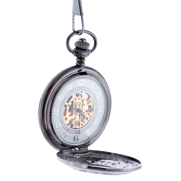 Dark Metal Intricate Framing Half Hunter Pocket Watch AU image 4 Dark Metal Intricate Framing Half Hunter Pocket Watch AU image 4