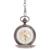 Dark Metal Intricate Framing Half Hunter Pocket Watch AU image 2