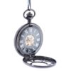 Black Daisy With Triangles Half Hunter Pocket Watch AU image 4