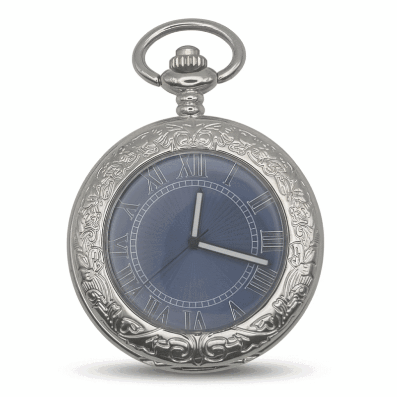 Blue Faced Half Hunter Pocket Watch