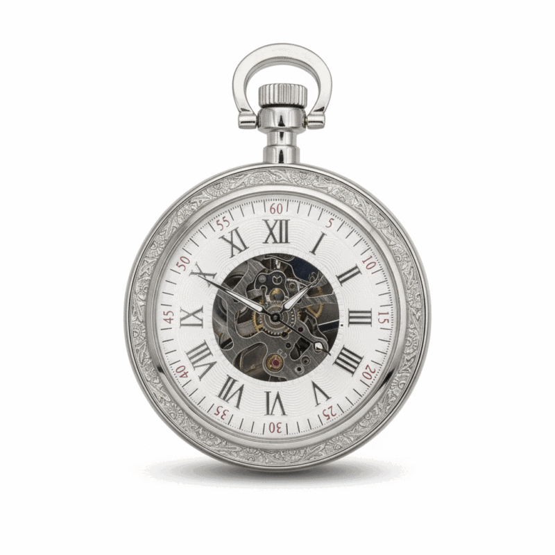 Silver Ring Pocket Watch | FOB & Co