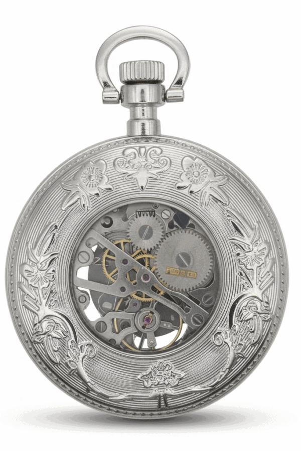 Silver Ring Pocket Watch | FOB & Co AU image 3 Silver Ring Pocket Watch | FOB & Co AU image 3
