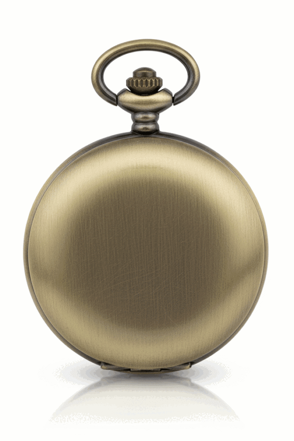 Brass Hunter Pocket Watch | FOB & Co AU image 1 Brass Hunter Pocket Watch | FOB & Co AU image 1