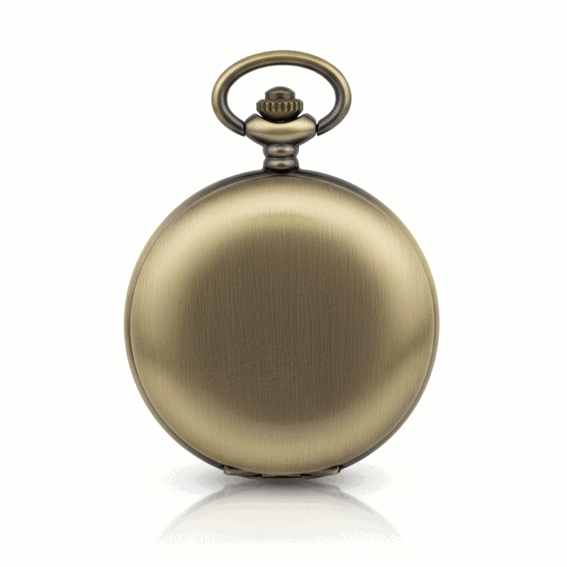 Brass Hunter Pocket Watch | FOB & Co