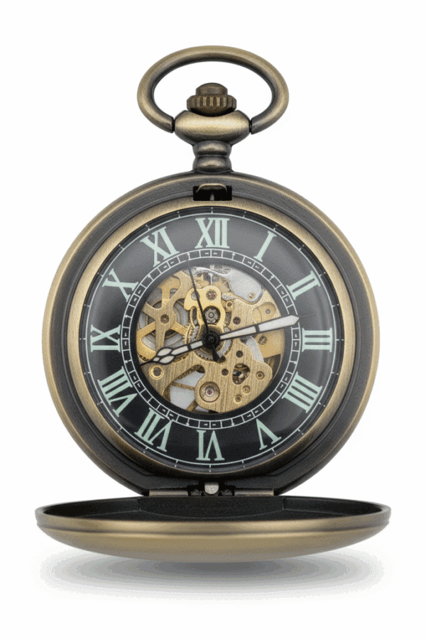 Brass Hunter Pocket Watch | FOB & Co AU image 2 Brass Hunter Pocket Watch | FOB & Co AU image 2