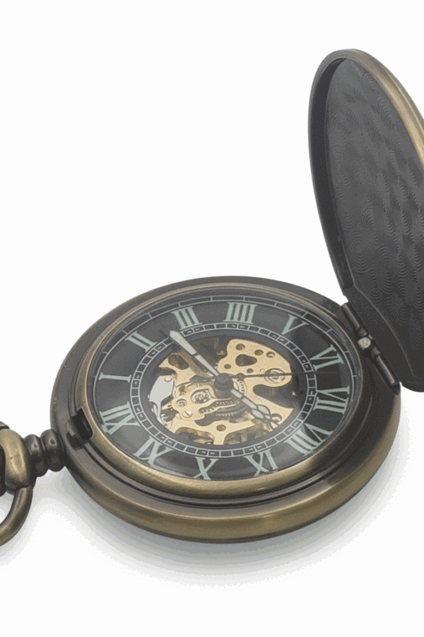 Brass Hunter Pocket Watch | FOB & Co AU image 3 Brass Hunter Pocket Watch | FOB & Co AU image 3
