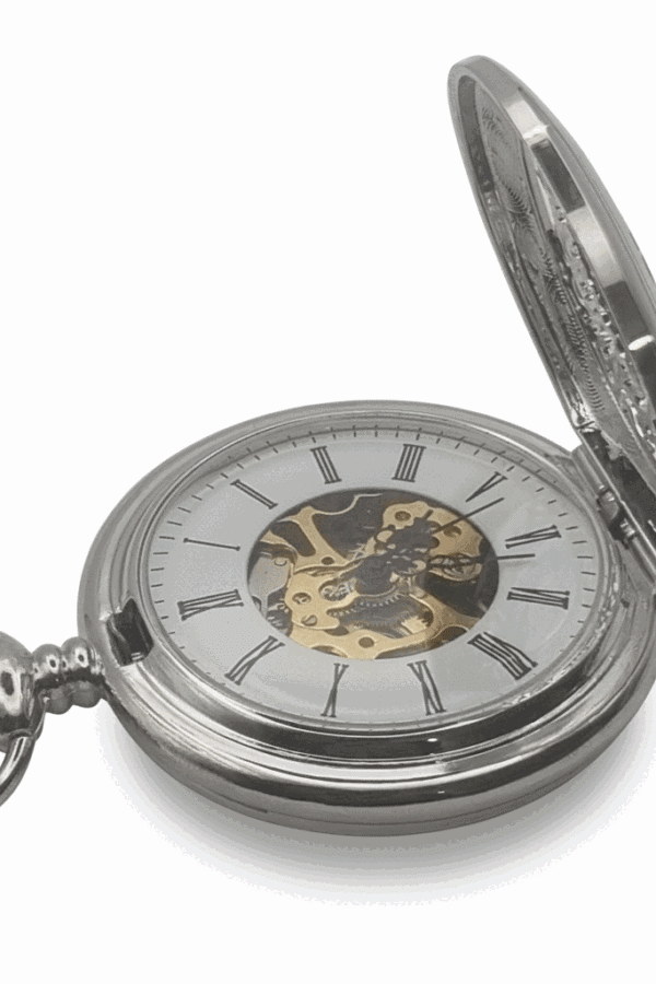 Silver Ringlets All Over Half Hunter Pocket Watch AU image 3 Silver Ringlets All Over Half Hunter Pocket Watch AU image 3