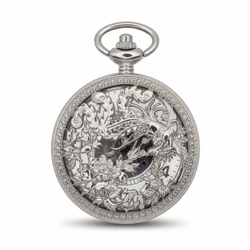 Plant Life Half Hunter Pocket Watch