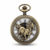 Racing Horse Half Hunter Pocket Watch AU image 1