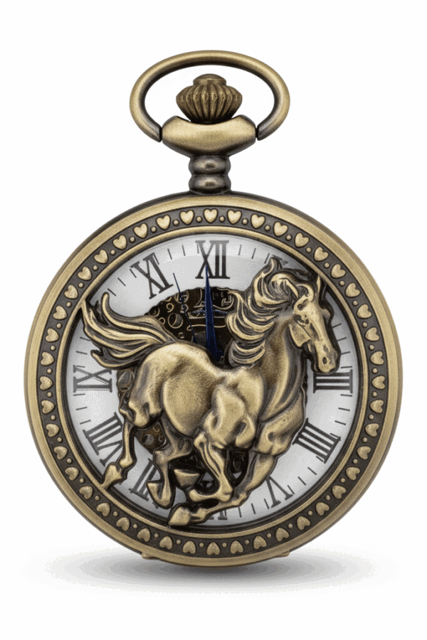 Racing Horse Half Hunter Pocket Watch AU image 1 Racing Horse Half Hunter Pocket Watch AU image 1