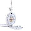 Silver And Black Half Hunter Pocket Watch AU image 3