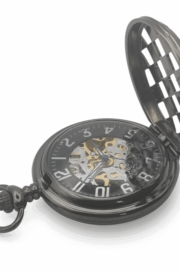 Checkered 5 Dice Half Hunter Pocket Watch AU image 3 Checkered 5 Dice Half Hunter Pocket Watch AU image 3