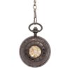 Wavy Black Half Hunter Pocket Watch AU image 1