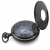 Wavy Black Half Hunter Pocket Watch With Blue AU image 3