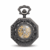 Black Octagon Half Hunter Pocket Watch AU image 1
