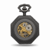 Black Octagon Half Hunter Pocket Watch AU image 4