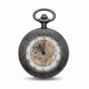 Black Low Profile Tire Half Hunter Pocket Watch AU image 1