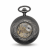 Black Low Profile Tire Half Hunter Pocket Watch AU image 4