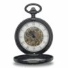 Black Low Profile Tire Half Hunter Pocket Watch AU image 2